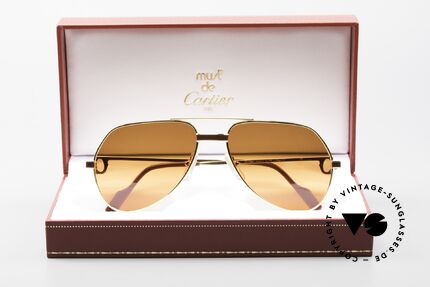 Cartier Vendome Laque - S Rare 80er Luxus Sonnenbrille, KEINE Retrobrille, sondern ein altes vintage ORIGINAL, Passend für Herren und Damen