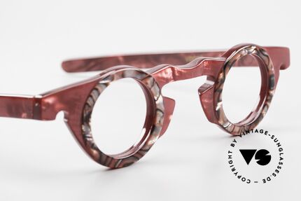 Vidocq Les Halles Runde Vintage Brille 1980er, ein altes, unbenutztes Einzelstück - KEIN Retromodell, Passend für Damen