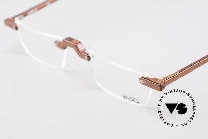 Design Maske Berlin Alpha 8 Alte 90er Designer LeseBrille, wurde nur in Kleinstserien produziert (Sammlerstück), Passend für Herren und Damen