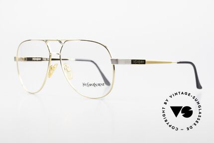 Yves Saint Laurent 4014 80er YSL Herren Vintage Brille, Luxus-Alternative zur klassischen Piloten-Brille, Passend für Herren