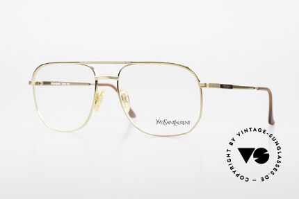 Yves Saint Laurent 4008 80er YSL Herren Brille Aviator, pure Eleganz von Yves Saint Laurent, Frankreich, Passend für Herren