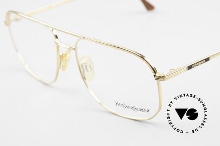 Yves Saint Laurent 4008 80er YSL Herren Brille Aviator, ungetragen (wie alle unsere YSL Designerbrillen), Passend für Herren