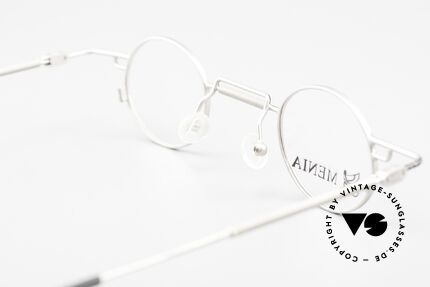 Menia 4012 Runde 90er Brille Bauhaus Stil, die Fassung (im Bauhaus Stil) ist beliebig verglasbar, Passend für Herren und Damen
