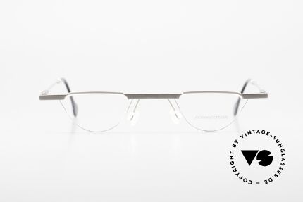 Passe Partout 09G 90er Lesebrille Bauhaus Stil, markante "Architekten"-Lesebrille; Federscharniere!, Passend für Herren und Damen