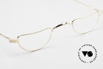 Lunor II 07 Unisex Lesebrille Vergoldet, Brillendesign in Anlehnung an frühere Jahrhunderte, Passend für Herren und Damen
