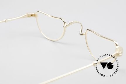 Lunor II 07 Unisex Lesebrille Vergoldet, Größe: extra small, Passend für Herren und Damen