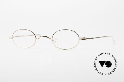 Lunor II 08 Kleine Ovale Brille Vergoldet Details