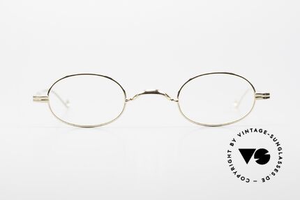 Lunor II 08 Kleine Ovale Brille Vergoldet, kostbare Ausführung: 22kt Gold-Plated (vergoldet), Passend für Herren und Damen