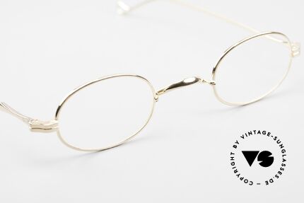 Lunor II 08 Kleine Ovale Brille Vergoldet, ein ca. 25 Jahre altes, ungetragenes LUNOR Original!, Passend für Herren und Damen