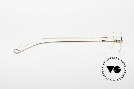 Lunor II 08 Kleine Ovale Brille Vergoldet, Rahmenhöhe 27mm = für große Sehstärken geeignet, Passend für Herren und Damen