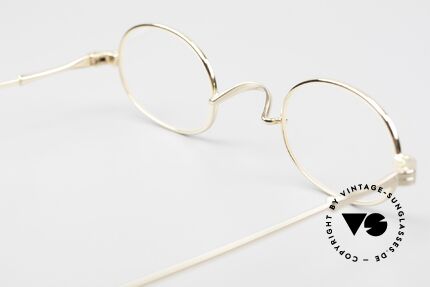 Lunor II 08 Kleine Ovale Brille Vergoldet, Größe: small, Passend für Herren und Damen