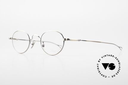 Lunor V 107 Runde Panto Brille Antik Gold, ohne große Logos; stattdessen mit zeitloser Eleganz, Passend für Herren und Damen