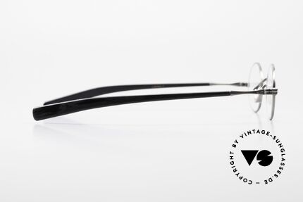 Lunor Swing A 33 Oval Schaukelsteg Antik Silber AS, die Metallfassung kann beliebig optisch verglast werden, Passend für Herren und Damen