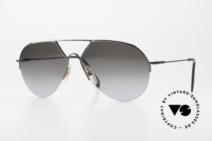 Alpina TR3 Style 80er Herrenbrille Piloten-Stil, halb-rahmenlose Alpina Fassung (ähnlich der TR3), Passend für Herren