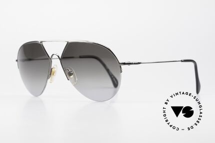 Alpina TR3 Style 80er Herrenbrille Piloten-Stil, Top-Tragekomfort; da sehr leicht (halb-rahmenlos), Passend für Herren
