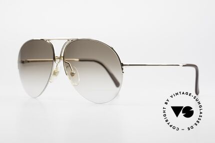 Porsche 5627 Nylor Aviator Sonnenbrille, klassische Pilotenform aus den guten alten Zeiten, Passend für Herren und Damen