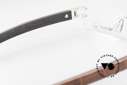 Tag Heuer L-Type 0113 Alligator-Leder Brille Randlos, Größe: medium, Passend für Herren