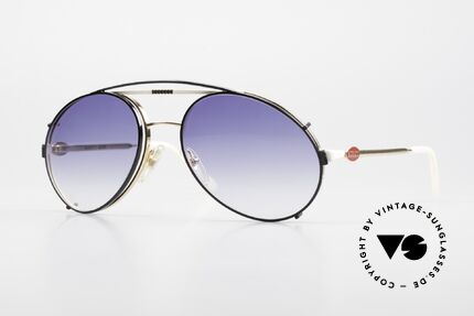Bugatti 64319 80er Sonnenbrille Sonnenclip, klassische 80er Bugatti vintage Herren-Sonnenbrille, Passend für Herren
