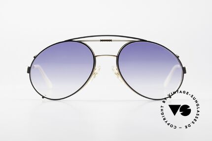 Bugatti 64319 80er Sonnenbrille Sonnenclip, höchste Qualität & beste Passform (made in France), Passend für Herren