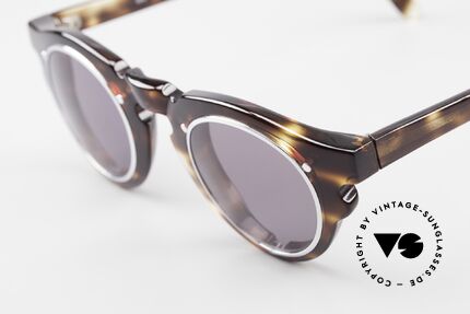 IDC 768 Vintage Panto Sonnenbrille, außergewöhnliche Rahmen-Details (typisch IDC), Passend für Herren und Damen