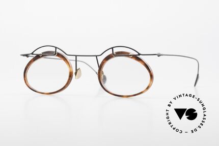 Paul Chiol 06 Kunstvolle Designerbrille 90er, vintage Paul Chiol Designer-Brille der frühen 90er, Passend für Herren und Damen