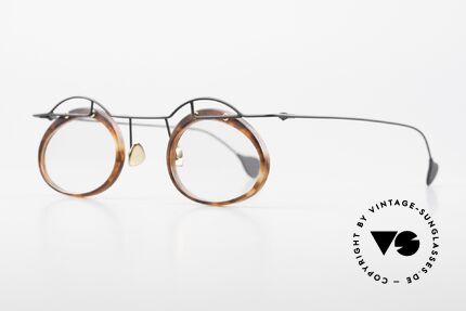 Paul Chiol 06 Kunstvolle Designerbrille 90er, filigran ausgeklügelte Formen; schlichtweg mondän, Passend für Herren und Damen