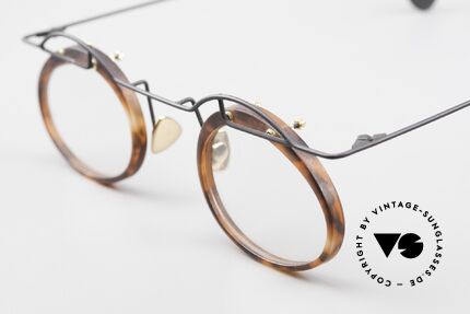Paul Chiol 06 Kunstvolle Designerbrille 90er, ausschließlich erstklassige Rahmen-Komponenten, Passend für Herren und Damen