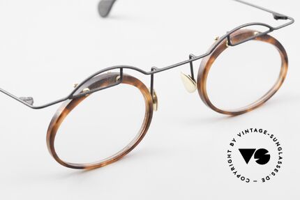 Paul Chiol 06 Kunstvolle Designerbrille 90er, die Vollrandfassung ist natürlich beliebig verglasbar, Passend für Herren und Damen