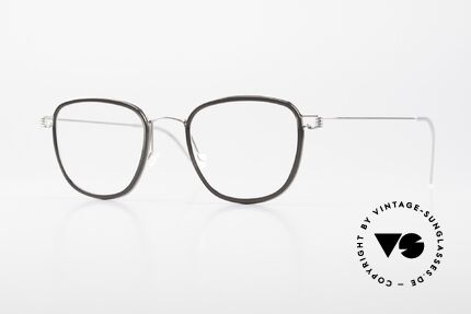 Lindberg Simon Air Titan Rim Titan Brille mit Azetat Inlay Details