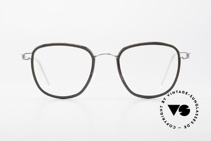 Lindberg Simon Air Titan Rim Titan Brille mit Azetat Inlay, Modell Simon in Größe 47-20, Bügellänge 145, Farbe P10, Passend für Herren