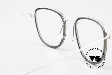 Lindberg Simon Air Titan Rim Titan Brille mit Azetat Inlay, Fassung kann beliebig (optisch / Sonne) verglast werden, Passend für Herren