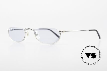 Cartier Demi Lune 2000 Ovale Luxus Lesebrille Platin, teure Platin-Edition: Fassung mit Platin-Legierung, Passend für Herren und Damen