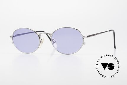 Jean Paul Gaultier 55-3181 Ovale 90er Brille Pure Titanium, schlichte vintage J. P. Gaultier Titan-Sonnenbrille, Passend für Herren und Damen