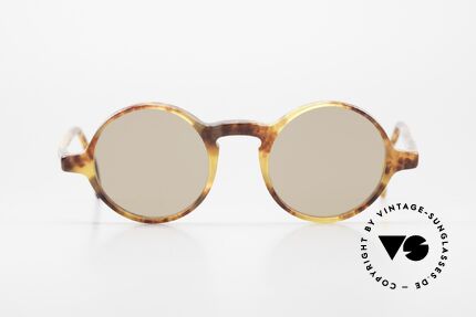 Giorgio Armani 324 Runde 90er GA Sonnenbrille, klassische Brillenform in PremiumQualität (100% UV), Passend für Herren