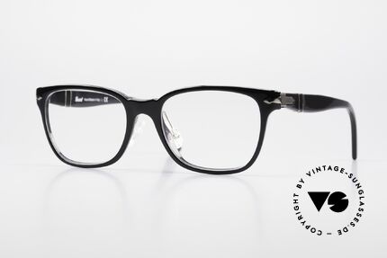 Persol 3003 Damenbrille Klassisch Schwarz, PERSOL 3003: elegante Damenbrille in schwarz, Passend für Damen