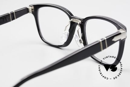 Persol 3003 Damenbrille Klassisch Schwarz, die Fassung ist beliebig verglasbar (optisch / Sonne), Passend für Damen