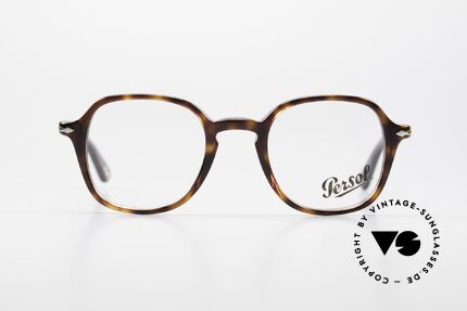 Persol 3142 Designerbrille Eckig Panto, eckige PANTO-Brillenform im Schildpatt-Muster, Passend für Herren und Damen