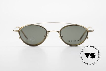 Koh Sakai KS9832 Vintage Brille Mit SonnenClip, Koh Sakai, BADA und OKIO Brillen waren ein Vertrieb, Passend für Herren und Damen Koh Sakai KS9832 Vintage Brille Mit SonnenClip, Koh Sakai, BADA und OKIO Brillen waren ein Vertrieb, Passend für Herren und Damen
