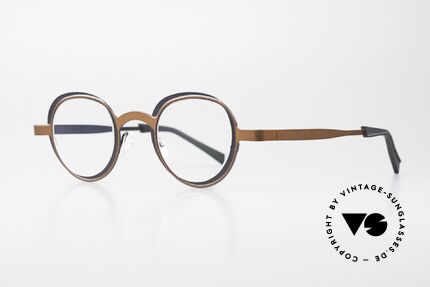 Theo Belgium Eye-Witness YD Designerbrille Damen & Herren, in Wirklichkeit raffiniert gemacht; echte Designerbrille!, Passend für Herren und Damen
