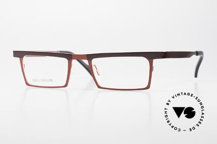 Theo Belgium Chato Eckige Titanium Brille Unisex, Pure Titanium Designer Brillenfassung; THEO Belgium, Passend für Herren und Damen