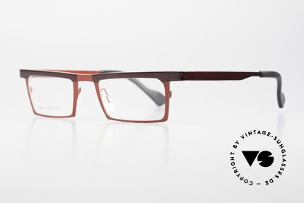 Theo Belgium Chato Eckige Titanium Brille Unisex, leicht & sehr komfortabel; absolute Spitzen-Qualität, Passend für Herren und Damen