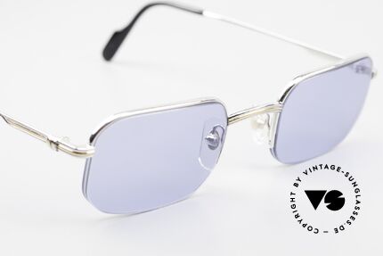 Cartier Broadway Halb Randlose Fassung Platin, KEINE RETRO Cartier Brille; ein Original von 1999, Passend für Herren