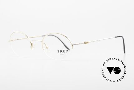 Fred F10 L02 Luxusbrille Halb Rahmenlos, komfortable, halb rahmenlose (Nylor)-Brillenfassung, Passend für Herren und Damen
