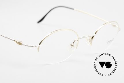 Fred F10 L02 Luxusbrille Halb Rahmenlos, KEIN RETRO; ein kostbares altes Fred vintage Original, Passend für Herren und Damen