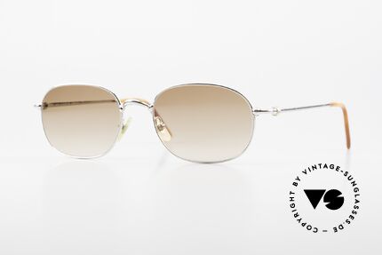 Cartier Vega 90er Luxus Platin Sonnenbrille Details