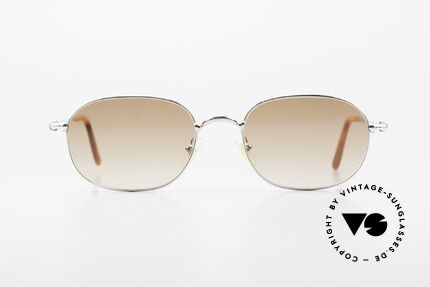 Cartier Vega 90er Luxus Platin Sonnenbrille, Herren-Modell aus der Cartier 'CERCLE FIN' Serie, Passend für Herren Cartier Vega 90er Luxus Platin Sonnenbrille, Herren-Modell aus der Cartier 'CERCLE FIN' Serie, Passend für Herren