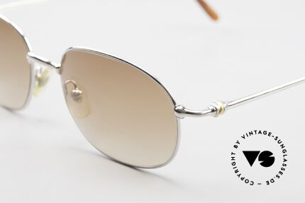 Cartier Vega 90er Luxus Platin Sonnenbrille, 2. hand; absolut neuwertigem Zustand + Gucci Etui, Passend für Herren