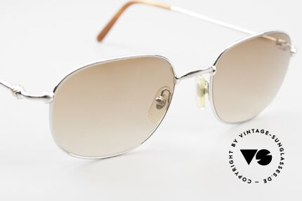 Cartier Vega 90er Luxus Platin Sonnenbrille, KEINE RETRO Cartier Brille; ein Original von 1999!, Passend für Herren Cartier Vega 90er Luxus Platin Sonnenbrille, KEINE RETRO Cartier Brille; ein Original von 1999!, Passend für Herren