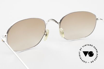 Cartier Vega 90er Luxus Platin Sonnenbrille, Größe: extra large, Passend für Herren