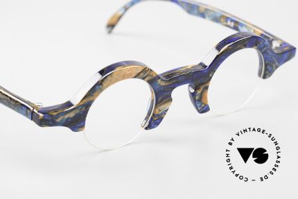 Proksch's A2 Runde 90er Brille Futuristisch, KEIN aktuelles Retro Design, sondern echt 90er, Passend für Herren und Damen